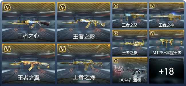 穿越火线：枪战王者V8 42王者武器 195英雄武器 新锐