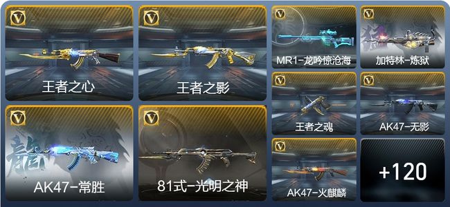 穿越火线：枪战王者V7 3王者武器 129英雄武器 3英雄角色 424万化 大师S