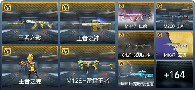 穿越火线：枪战王者V4 6王者武器 173英雄武器 5英雄角色 295万化 大师SS