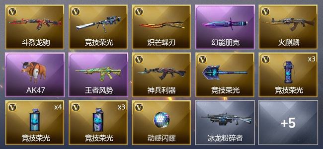 穿越火线（CF）1王者武器 20V武器 7皮肤 可排位 枪王