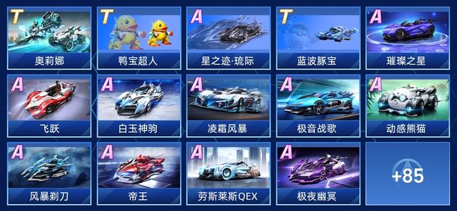 QQ飞车手游V8 3永久T车 59永久A车 99永久赛车 48宠物 女号 铂金