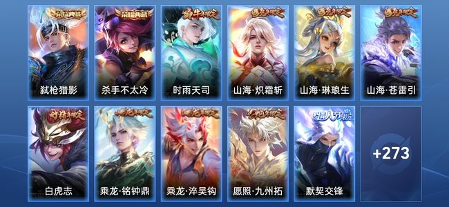 王者荣耀V8 2典藏 28传说 89史诗 284皮肤 至尊星耀I