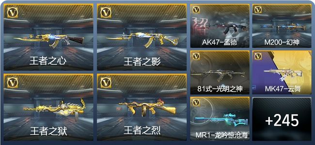 穿越火线：枪战王者V8 14王者武器 269英雄武器 5英雄角色 574万化 大师