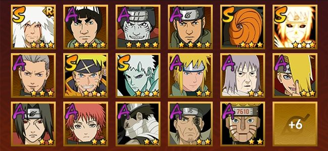 火影忍者V8 5S忍 18A忍 88忍 866S碎片 18通灵 500W战力 前100名 暗部