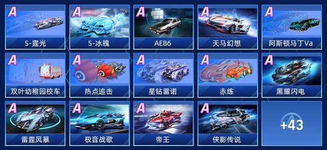 QQ飞车手游V6 29永久A车 57永久赛车 37宠物 女号 星耀