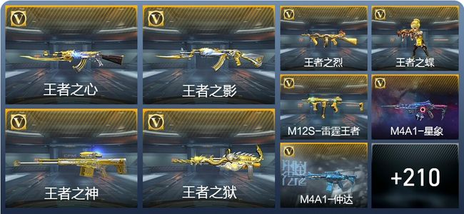 穿越火线：枪战王者V8 20王者武器 245英雄武器 11英雄角色 530万化 枪王SSS