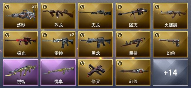穿越火线（CF）2王者武器 29V武器 2V角色 3皮肤 可排位 新锐