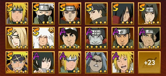 火影忍者V9 9S忍 31A忍 140忍 1323S碎片 20通灵 900W战力 前500名 见习