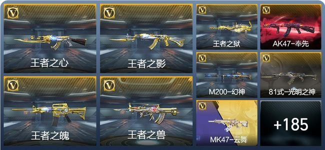 穿越火线：枪战王者V8 12王者武器 197英雄武器 6英雄角色 452万化 枪王