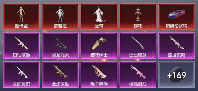 和平精英【苹果版】5载具 16升级枪 20粉装 0尾迹 142套装 0热力 0印记