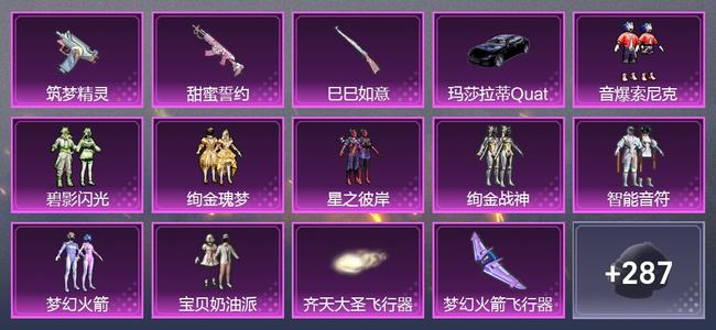 和平精英【苹果版】1载具 6升级枪 9粉装 0尾迹 195套装 0热力 0印记