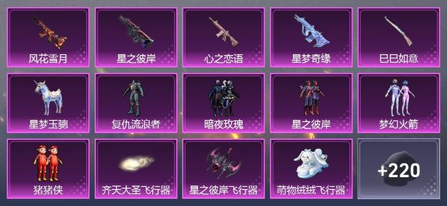 和平精英【苹果版】2载具 11升级枪 7粉装 0尾迹 166套装 0热力 0印记