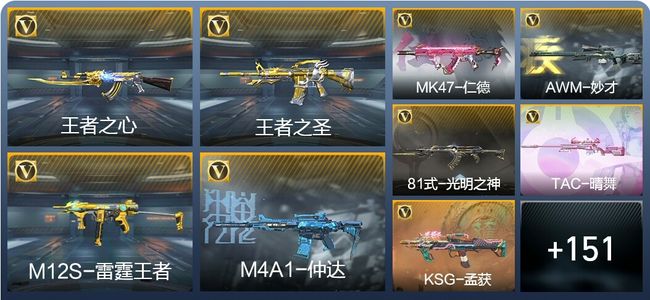 穿越火线：枪战王者V6 16王者武器 184英雄武器 5英雄角色 217万化 枪皇SS