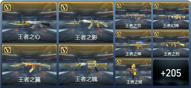 穿越火线：枪战王者V8 21王者武器 238英雄武器 452万化 枪皇SSS
