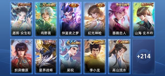 王者荣耀V6 1星传说 4传说 58史诗 226皮肤 非凡王者