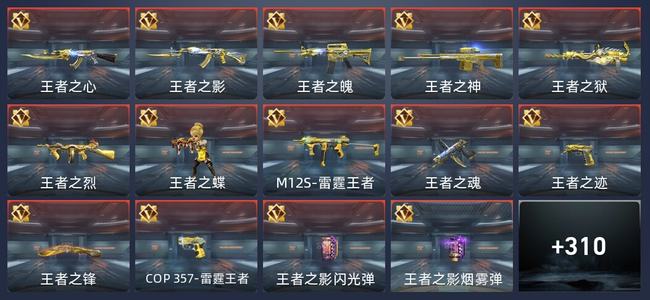 穿越火线：枪战王者V8 28王者 312英雄武器 12英雄角色 438万化 新锐