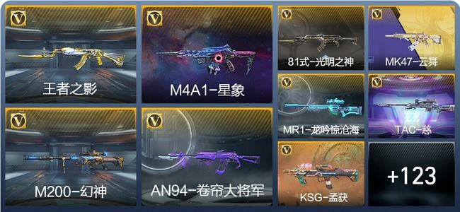 穿越火线：枪战王者V5 6王者武器 132英雄武器 3英雄角色 205万化 专家S