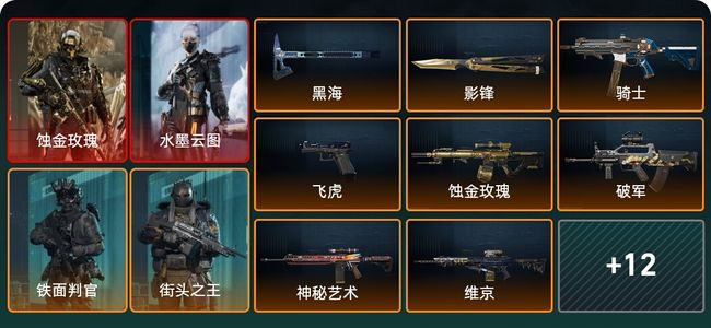 三角洲行动总资产255M 6干员外观 钻石