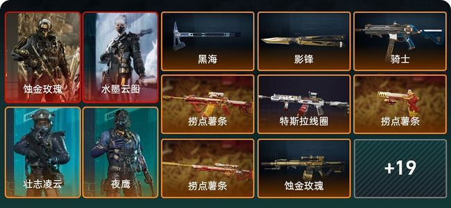 三角洲行动总资产174M 5干员外观 黑鹰