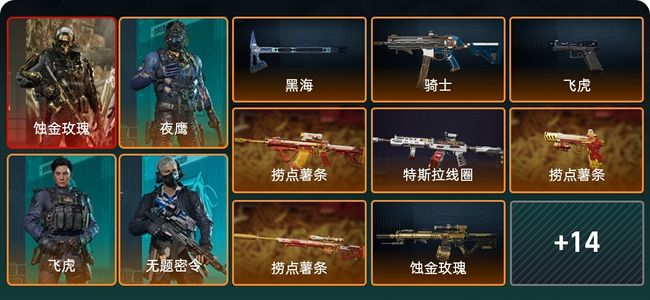 三角洲行动总资产228M 5干员外观 黑鹰