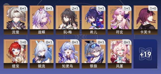 崩坏：星穹铁道83黄 55角色黄 28光锥黄 30五星角色 24五星光锥 70级 女主