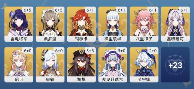 原神167黄 125角色黄 42武器黄 34五星角色 21五星武器 男主 59级