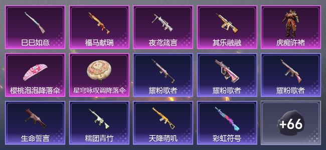 和平精英【苹果版】0载具 4升级枪 1粉装 0尾迹 68套装 15506热力 2印记