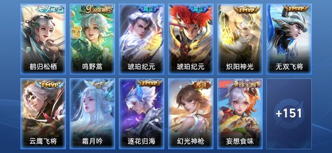 王者荣耀V7 10传说 45史诗 162皮肤 121英雄 至尊星耀II