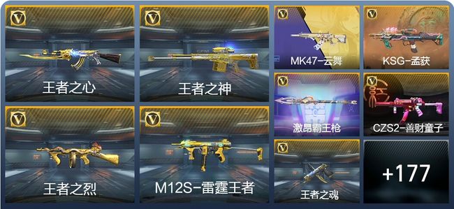 穿越火线：枪战王者V5 7王者武器 195英雄武器 5英雄角色 239万化 枪神