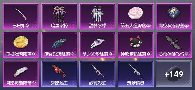 和平精英1升级枪 3粉装 1飞行器 89套装 34335热力 1印记