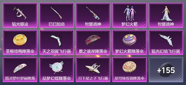 和平精英4升级枪 3粉装 4飞行器 125套装 51215热力 8印记