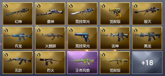 穿越火线（CF）7王者武器 28V武器 24V角色 10皮肤 可排位