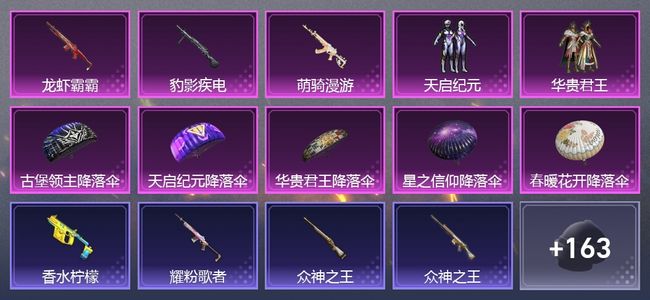 和平精英3升级枪 2粉装 115套装 37349热力 1印记