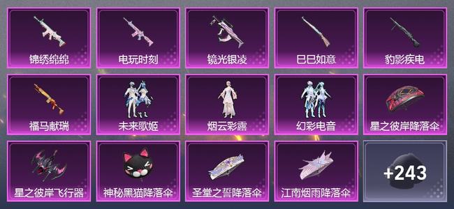 和平精英0载具 6升级枪 3粉装 4尾迹 154套装 53033热力 10印记