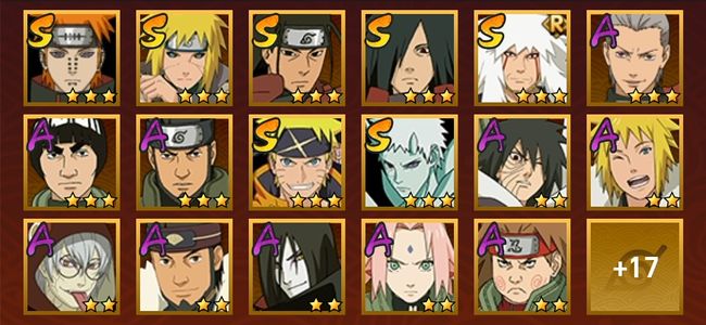 火影忍者V11 7S忍 27A忍 147忍 1301S碎片 16通灵 600W战力 上忍