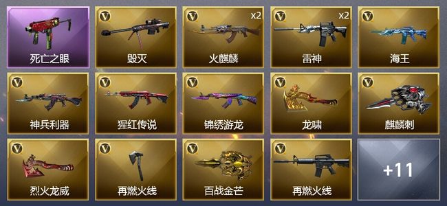 穿越火线（CF）17V武器 4皮肤 可排位 枪王