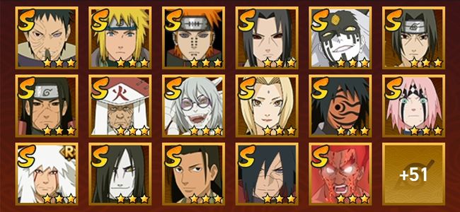 火影忍者V11 19S忍 50A忍 196忍 2677S碎片 19通灵 900W战力 前500名 中忍