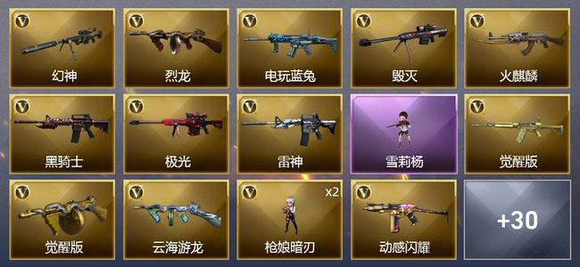 穿越火线（CF）48V武器 1V角色 7皮肤 可排位 大师