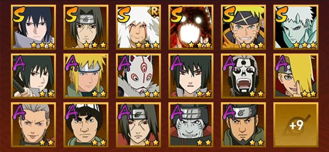 火影忍者V6 6S忍 20A忍 85忍 716S碎片 13通灵 300W战力 前500名 上忍