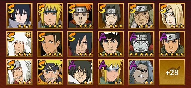 火影忍者V11 11S忍 34A忍 155忍 1563S碎片 20通灵 800W战力 前1000名 影级