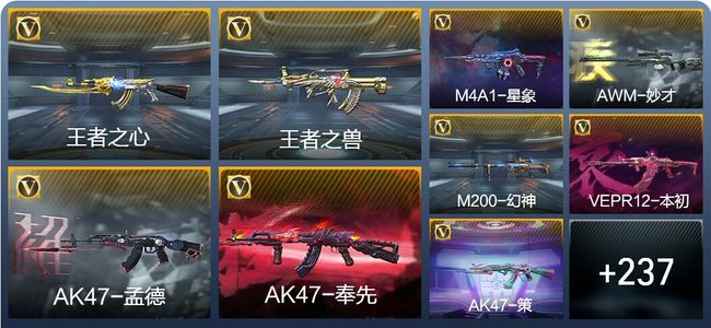 穿越火线：枪战王者V8 5王者武器 246英雄武器 4英雄角色 403万化 枪王SSS