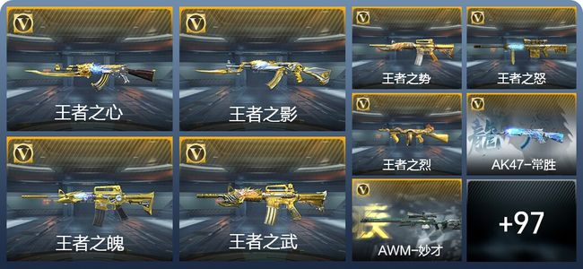 穿越火线：枪战王者V8 19王者武器 115英雄武器 2英雄角色 238万化 枪皇