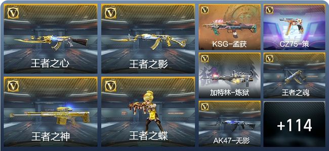 穿越火线：枪战王者V4 7王者武器 133英雄武器 3英雄角色 195万化 专家S