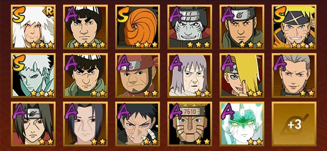 火影忍者V10 4S忍 16A忍 87忍 729S碎片 17通灵 400W战力 前500名 暗部