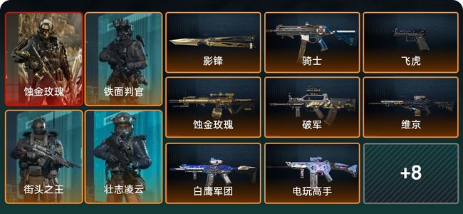 三角洲行动总资产34.5M 7干员外观 1传说近战 15传说枪械 黑鹰
