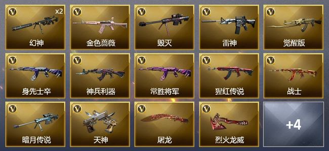 穿越火线（CF）1王者武器 17V武器 8皮肤 可排位 专家