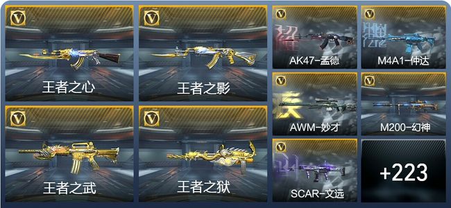 穿越火线：枪战王者V8 24王者武器 232英雄武器 5英雄角色 505万化 枪王