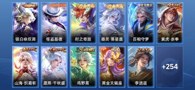 王者荣耀V8 1典藏 16传说 83史诗 266皮肤 永恒钻石I