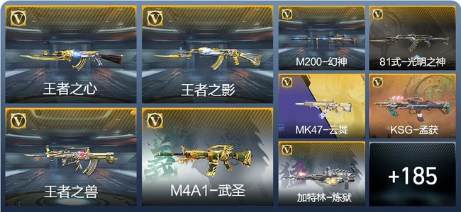 穿越火线：枪战王者V8 10王者武器 194英雄武器 6英雄角色 341万化 传奇