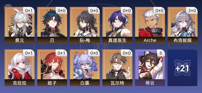 崩坏：星穹铁道22黄 13角色黄 9光锥黄 10五星角色 5五星光锥 70级 女主